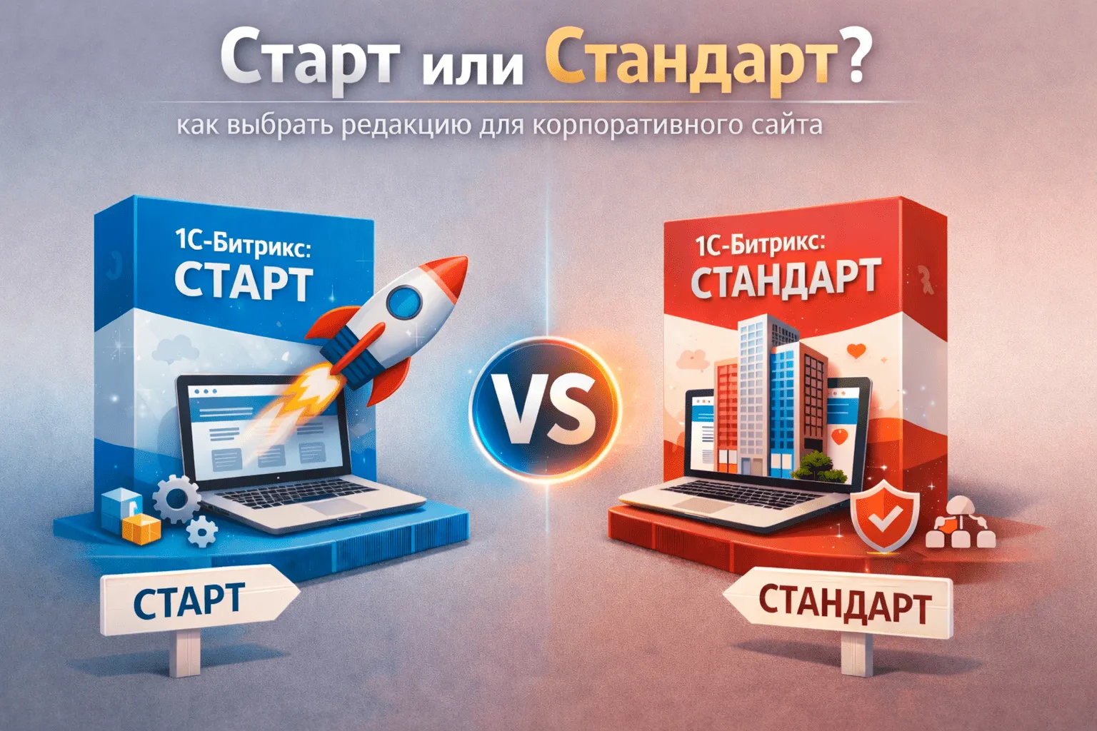 Старт или Стандарт: как выбрать редакцию для корпоративного сайта в Калининграде
